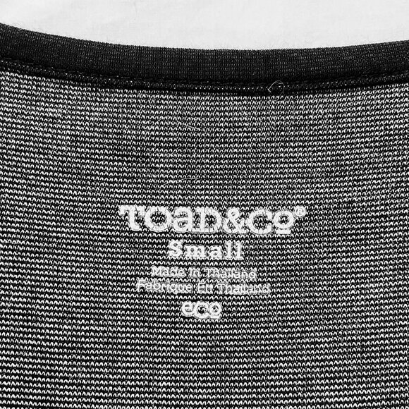 Toad & Co Knee Length Dress, Black Knit, Small - Picture 5 of 5